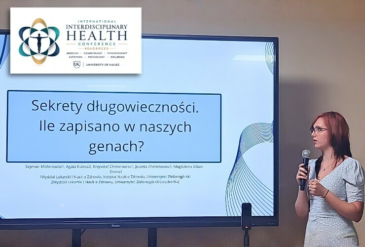 Studentka Uniwersytetu Zielonogórskiego na międzynarodowej konferencji o długowieczności