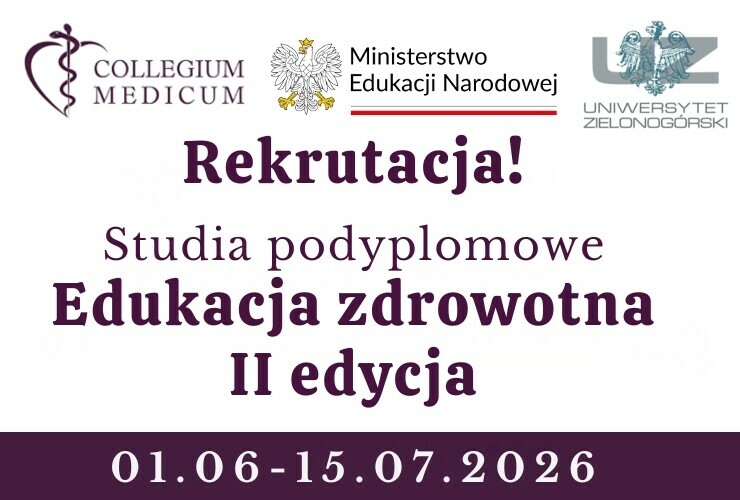 Rekrutacja! Studia podyplomowe "Edukacja zdrowotna" II edycja
